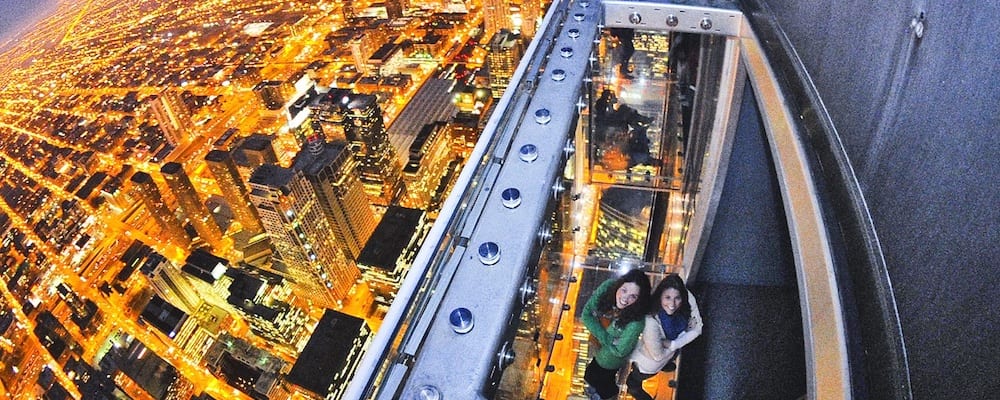 Skydeck view at night